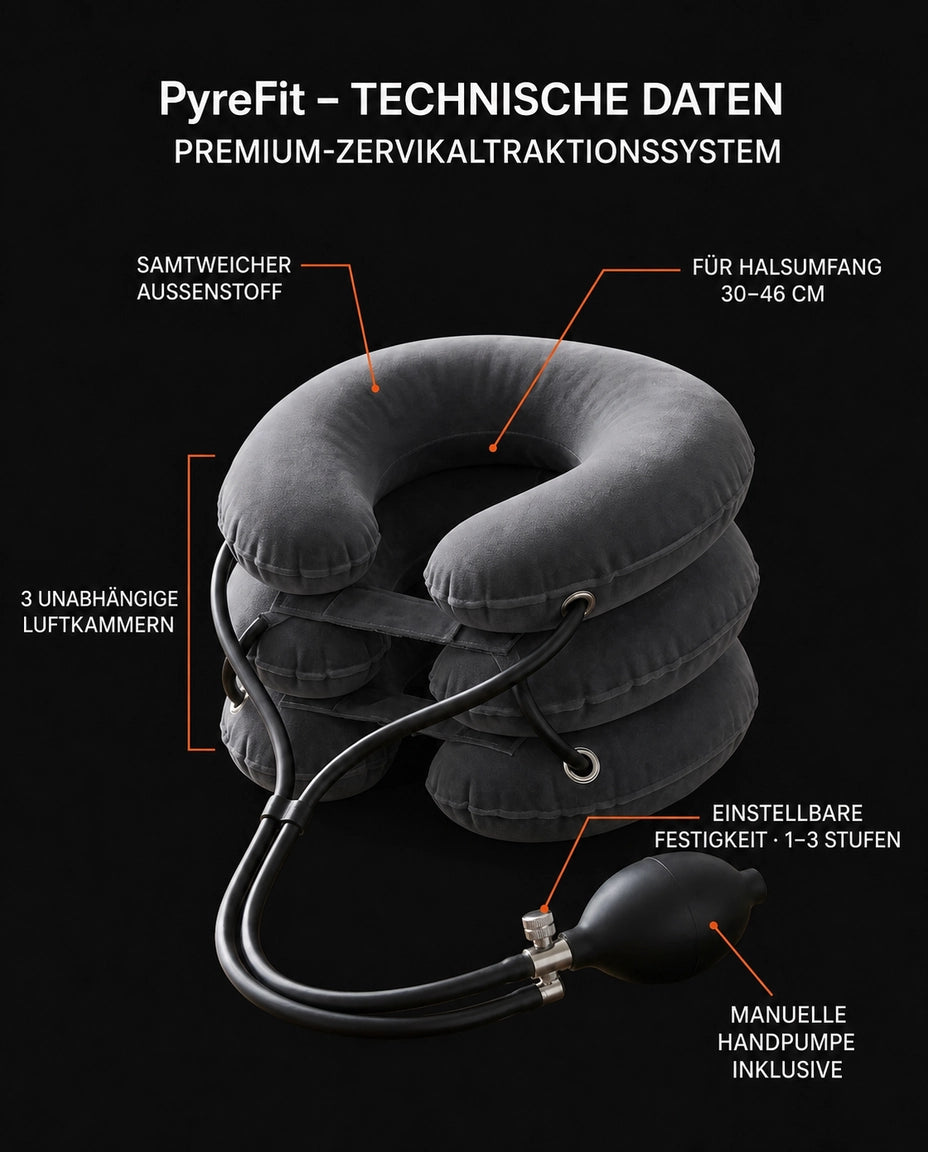Coussin cervical gonflable avec pompe – étirement doux pour la nuque raide – image du produit 7