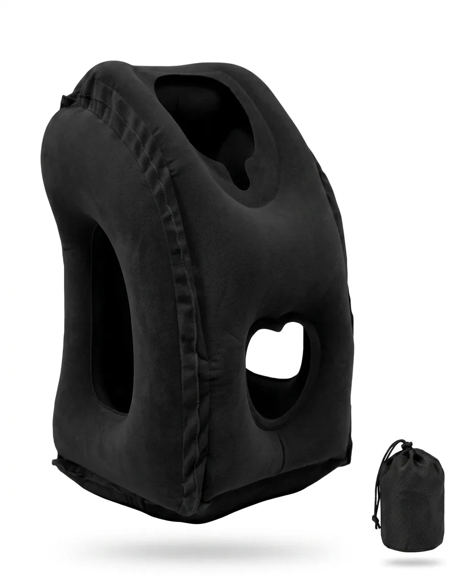 Airplane Neck Pillow – Inflatable with Adjustable Firmness for Travel – product image 1
