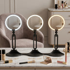 Miroir de maquillage lumineux grossissant 30x – rechargeable et pliable – image du produit 5