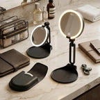 Miroir de maquillage lumineux grossissant 30x – rechargeable et pliable – image du produit 7