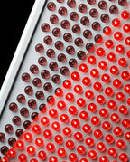 LED red light panel – close-up of the LED layout