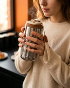 Tasse isotherme avec affichage DEL de la température – acier inoxydable à double paroi pour vos déplacements – image du produit 2