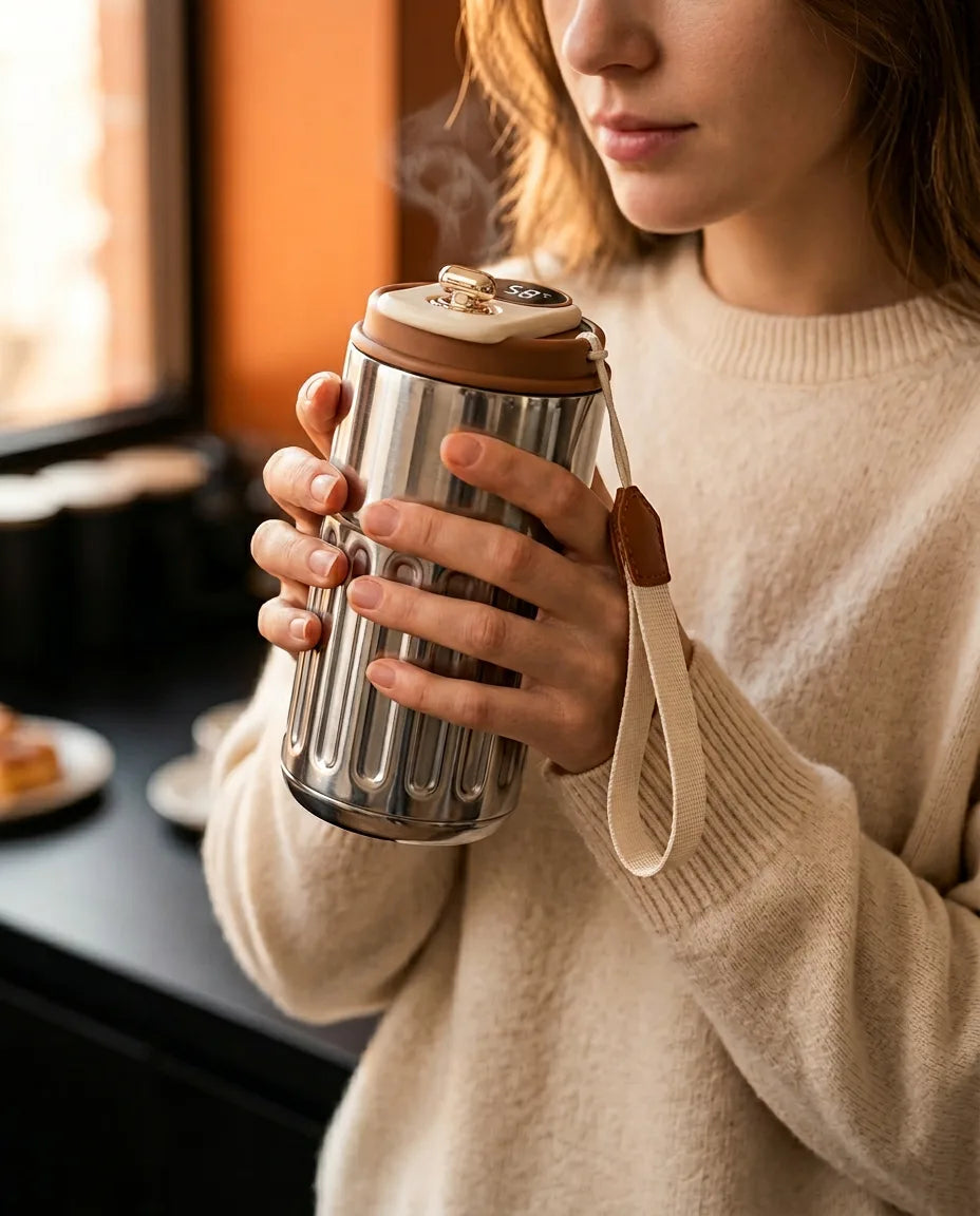 Travel Mug with LED Temperature Display – Double-Wall Stainless Steel for On the Go – product image 2