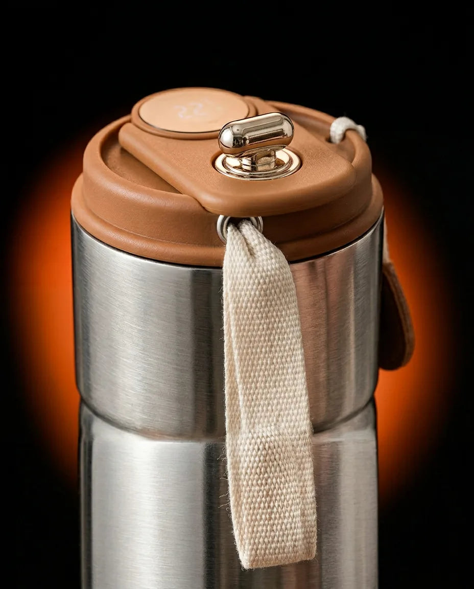 Tasse isotherme avec affichage DEL de la température – acier inoxydable à double paroi pour vos déplacements – image du produit 6