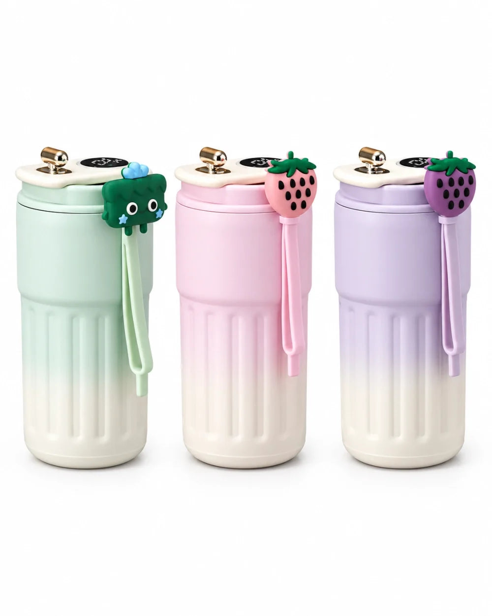 Tasse de voyage isotherme – dégradé vert, dégradé rose et dégradé violet