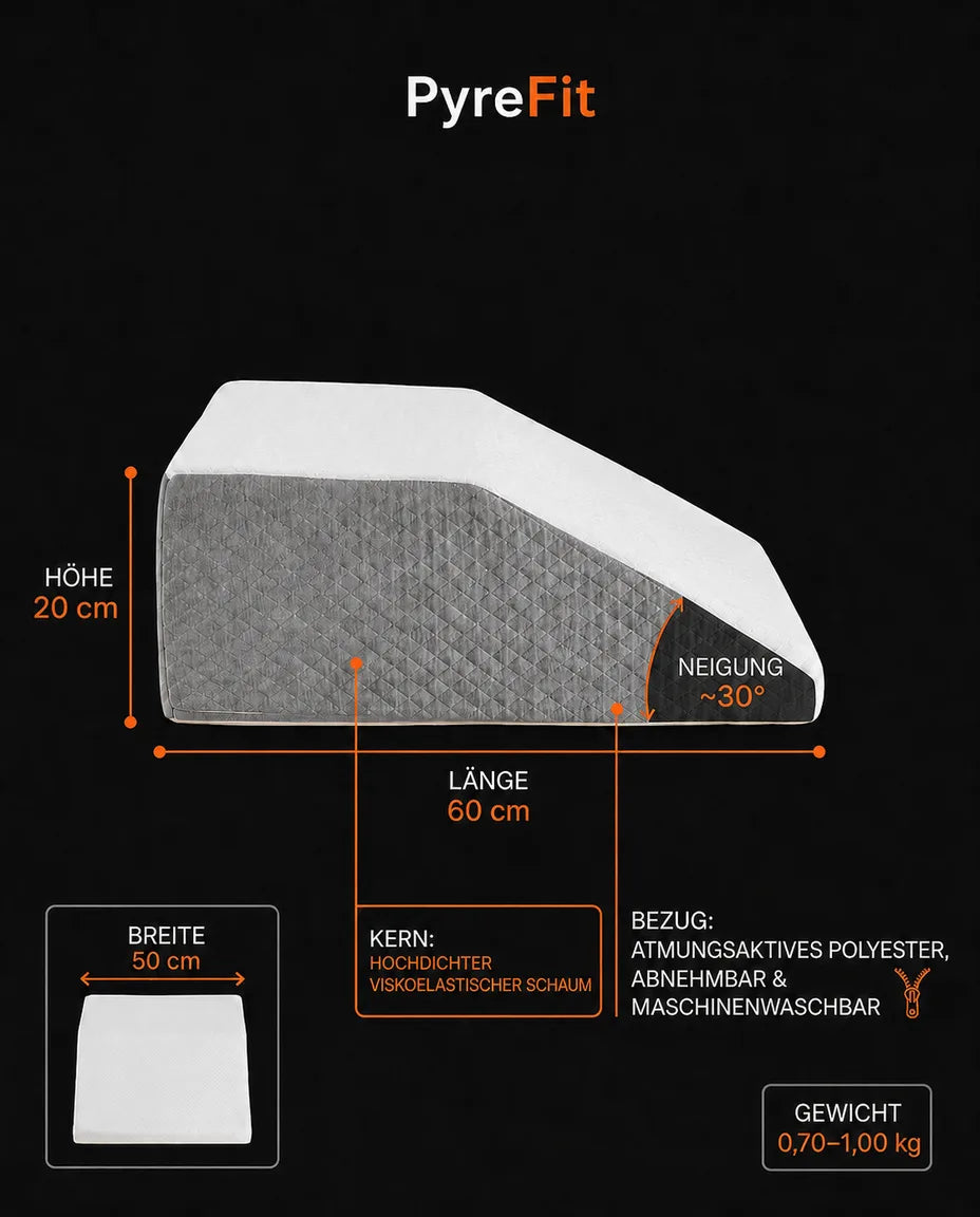 Memory foam leg pillow – takes pressure off the legs, hips and lower back – product image 8