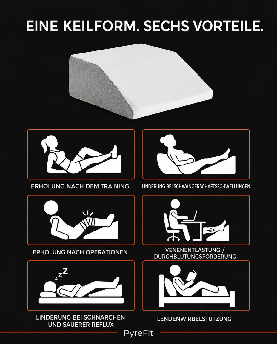 Memory foam leg pillow – takes pressure off the legs, hips and lower back – product image 9