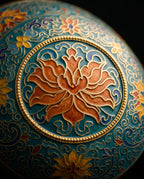 Porte-encens en forme de lotus – contenant fermé pour bâtonnets, cônes et spirales – image du produit 4