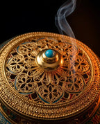 Porte-encens en forme de lotus – contenant fermé pour bâtonnets, cônes et spirales – image du produit 5