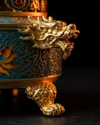 Porte-encens en forme de lotus – contenant fermé pour bâtonnets, cônes et spirales – image du produit 6