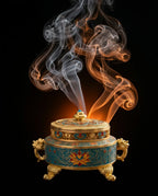 Porte-encens en forme de lotus – contenant fermé pour bâtonnets, cônes et spirales – image du produit 7