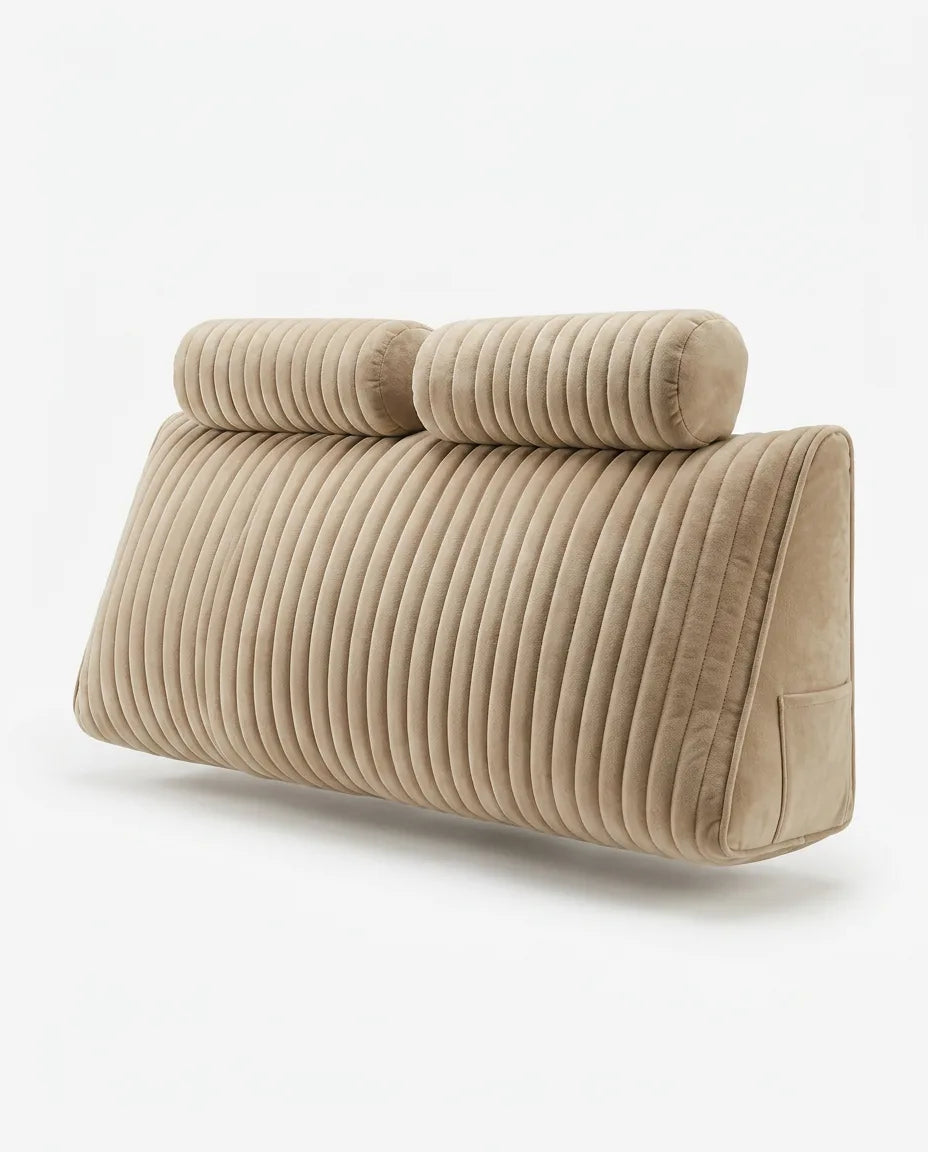 Reading Pillow with Neck Roll – XXL Wedge for Reading, Gaming and Laptop Use in Bed – product image 1