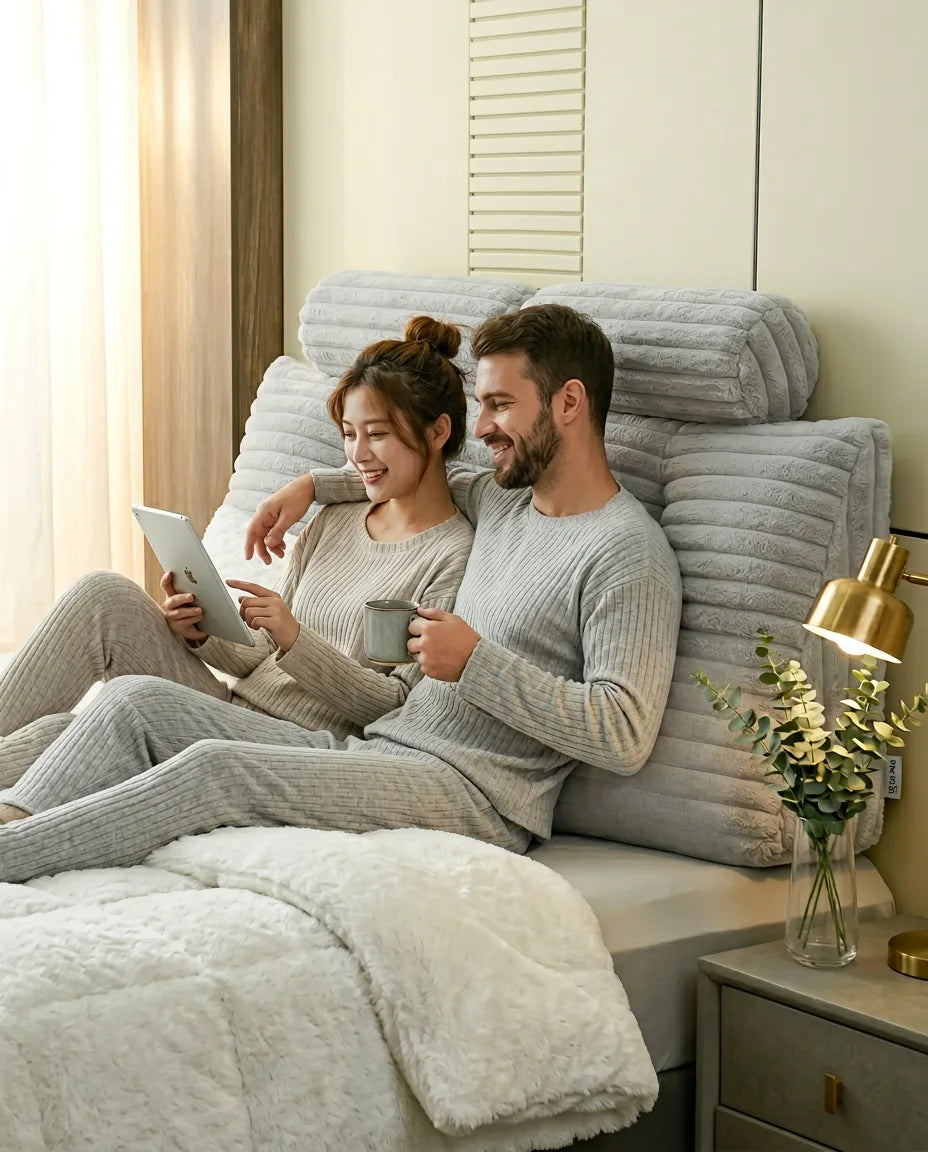 Reading Pillow with Neck Roll – XXL Wedge for Reading, Gaming and Laptop Use in Bed – product image 3