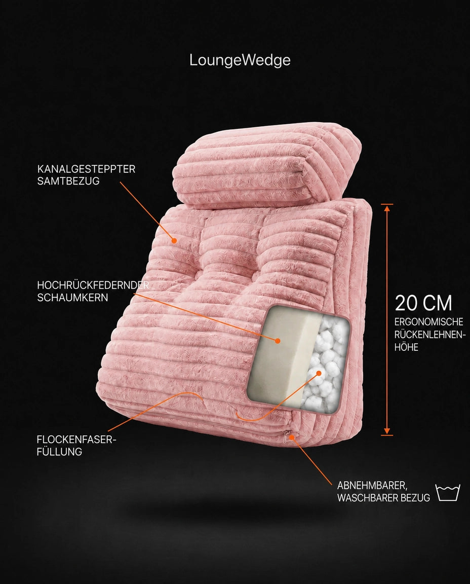 Reading Pillow with Neck Roll – XXL Wedge for Reading, Gaming and Laptop Use in Bed – product image 8