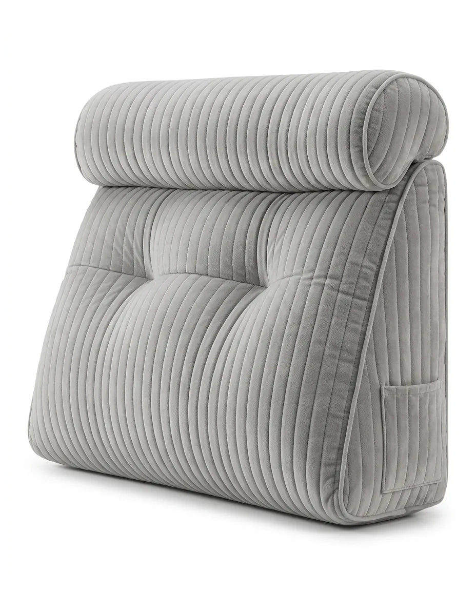 Reading Pillow with Neck Roll – XXL Wedge for Reading, Gaming and Laptop Use in Bed – product image 12