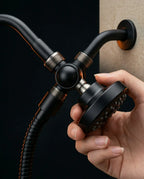 Dual Rain Shower Set – Two Rainfall Shower Heads on an Adjustable Bar – product image 3