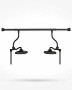 Dual Rain Shower Set – Two Rainfall Shower Heads on an Adjustable Bar – product image 7