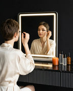 Makeup mirror with lights – three light modes and dimmable, true-colour lighting – product image 2