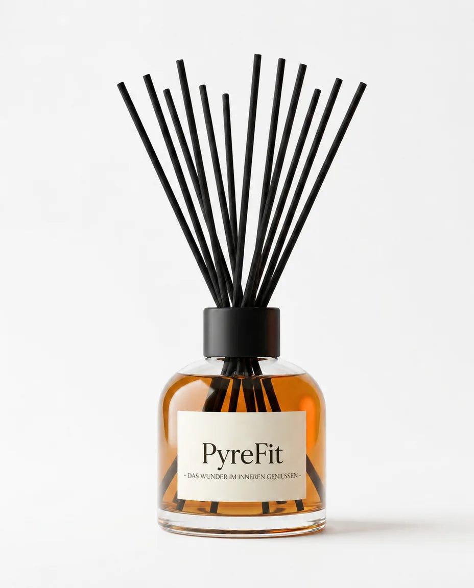 Reed diffuser set with glass vessel – flameless home fragrance for many weeks – product image 7