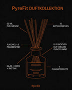 Reed diffuser set with glass vessel – flameless home fragrance for many weeks – product image 10