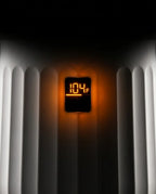 Towel warmer with lid – display on the white housing