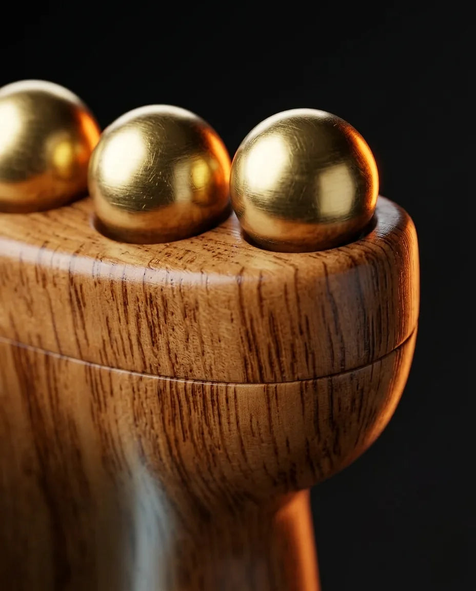 Wooden massage roller – eases tension in the neck, shoulders, back and legs – product image 4