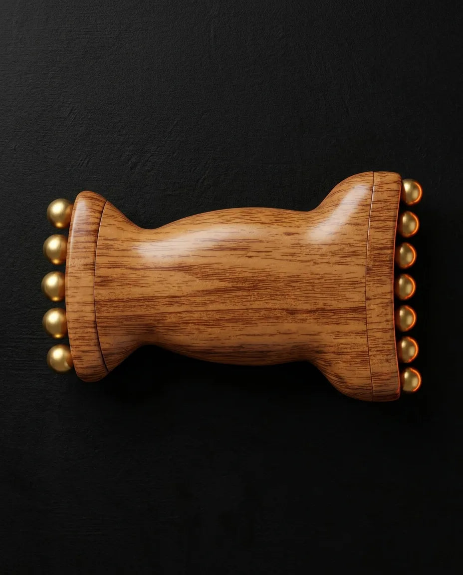 Wooden massage roller – eases tension in the neck, shoulders, back and legs – product image 6