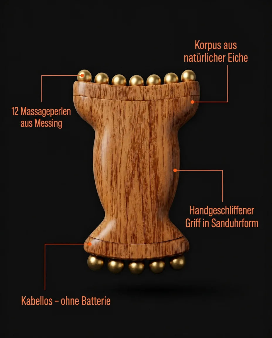 Wooden massage roller – eases tension in the neck, shoulders, back and legs – product image 8