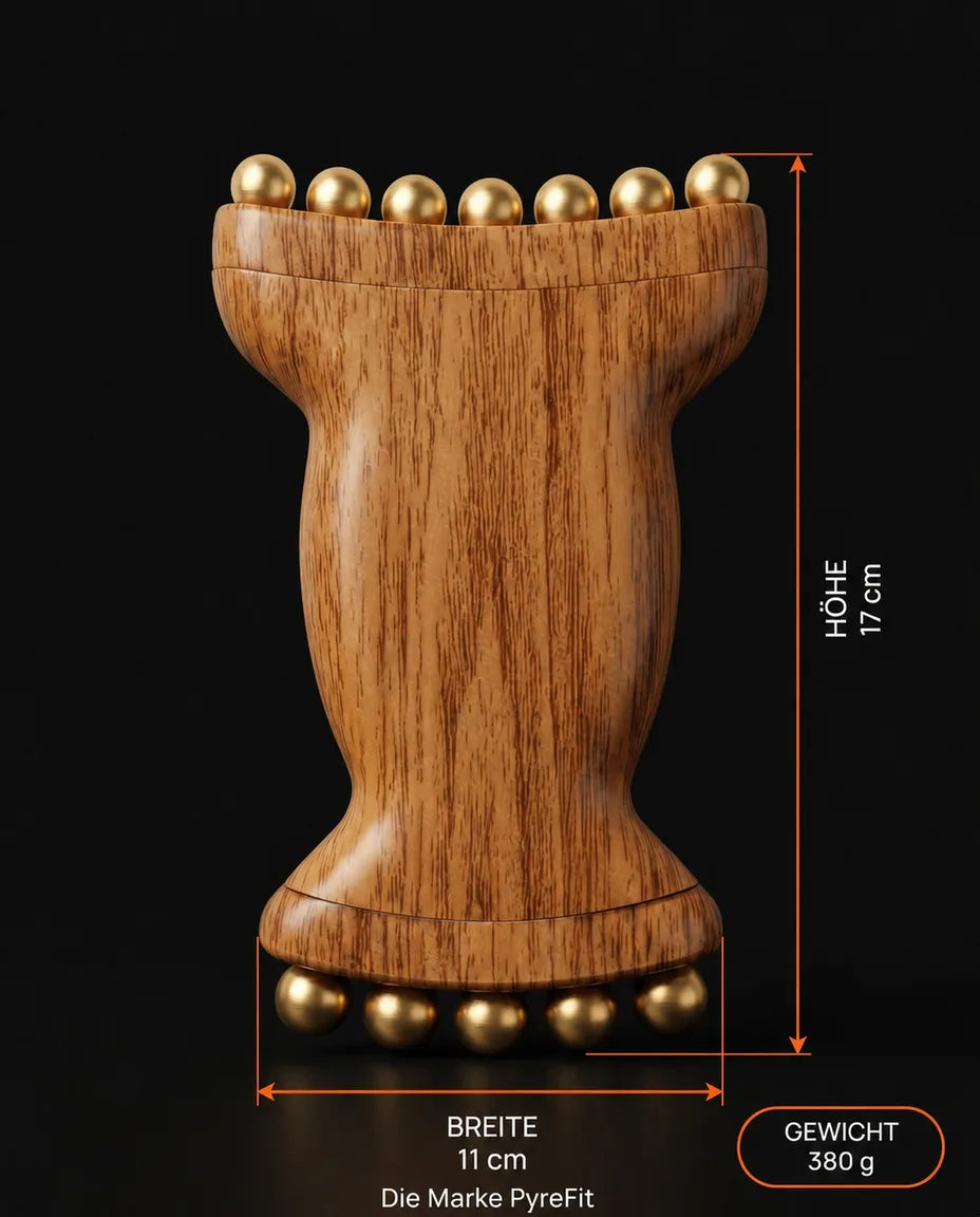 Wooden massage roller – eases tension in the neck, shoulders, back and legs – product image 9