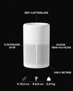 Desktop Air Purifier with HEPA Filter – Quiet Against Dust and Pollen – product image 7