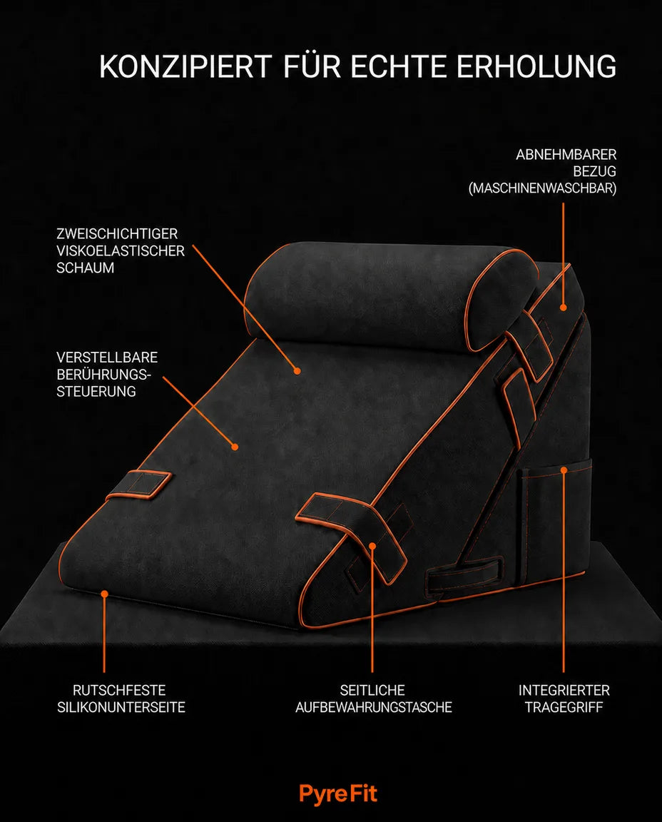 Modular Wedge Pillow System – Custom Height for Sleeping, Reading and Resting – product image 9