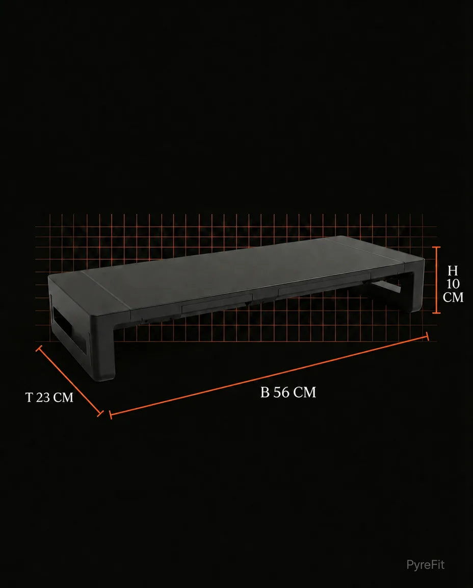 Monitor Stand with Drawer – Screen Riser for Sitting Upright – product image 7