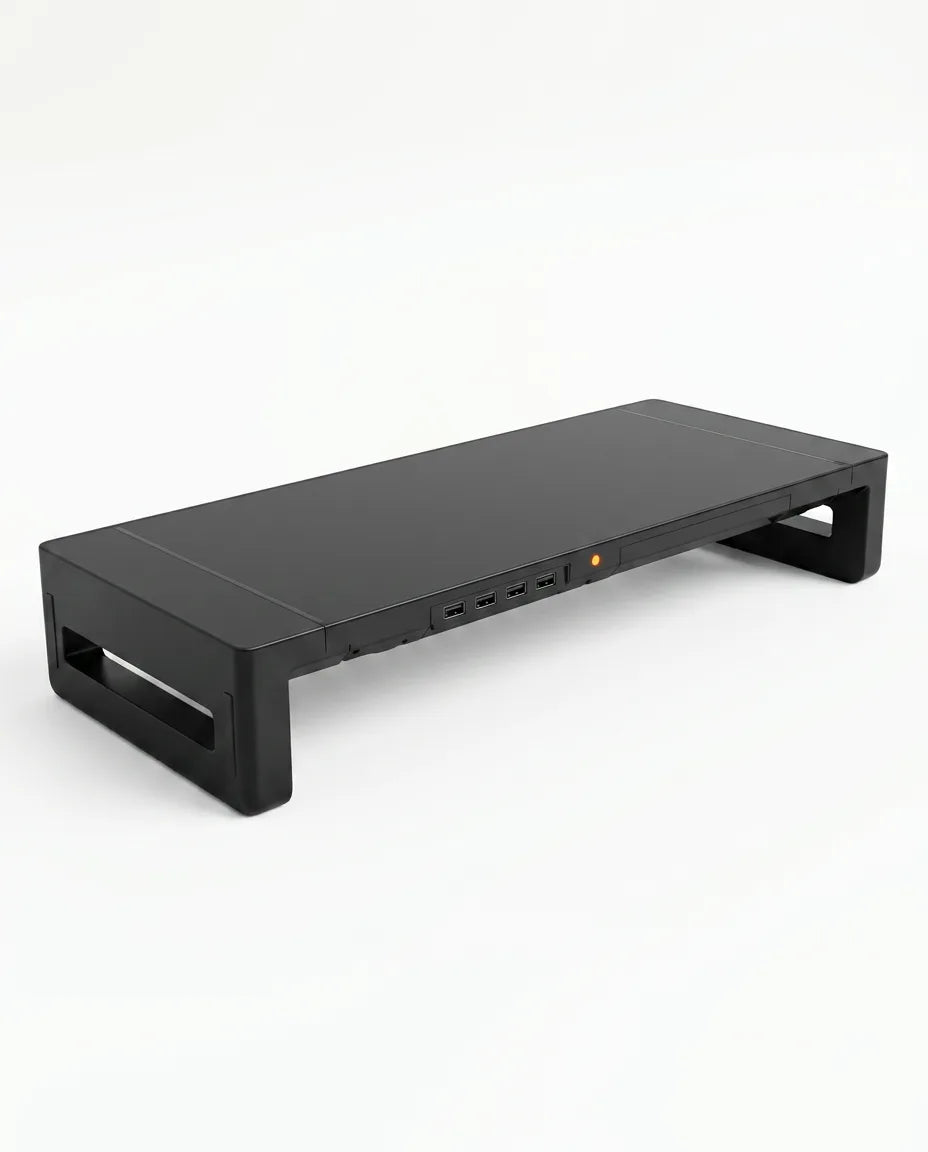 Monitor Stand with Drawer – Screen Riser for Sitting Upright – product image 10