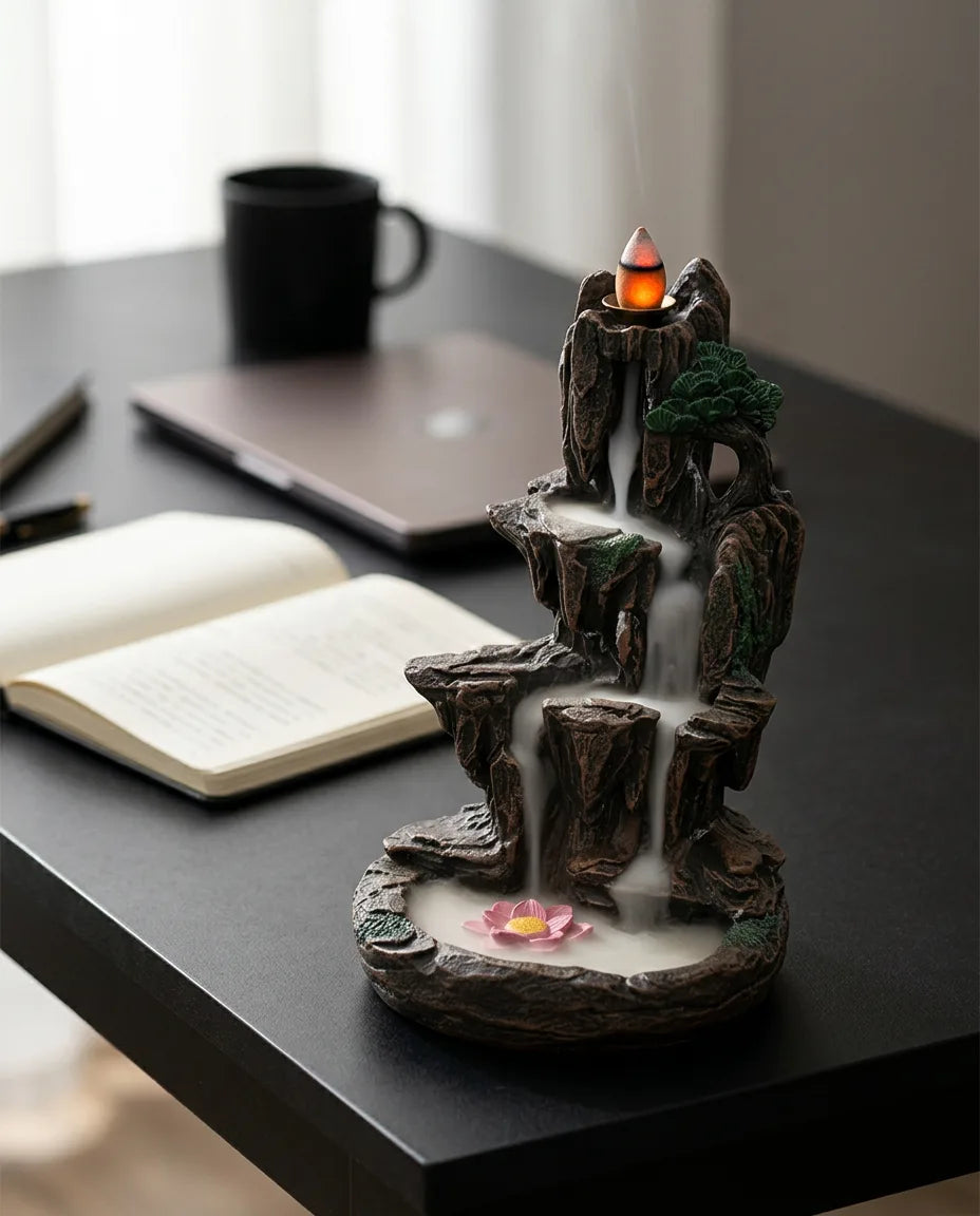 Mountain Design Incense Holder – Catches Ash for a Calm Ritual – product image 3