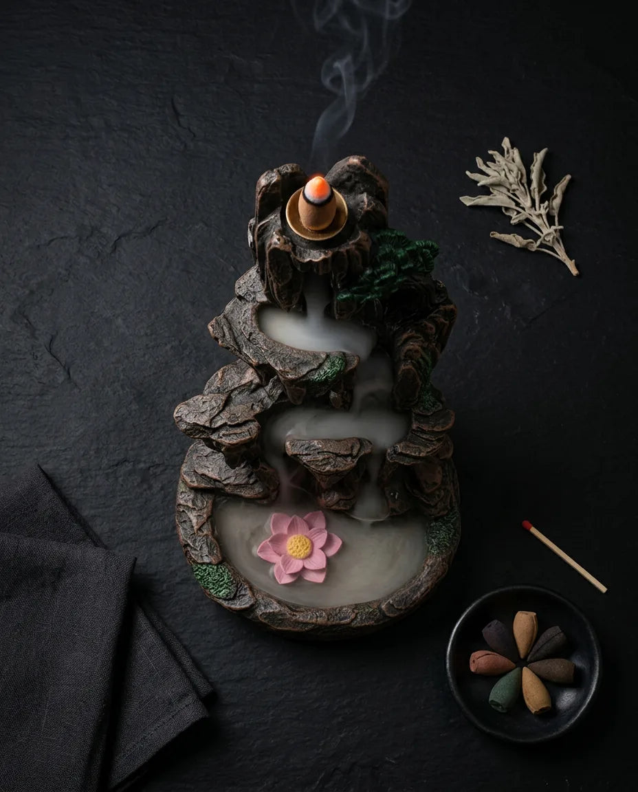 Mountain Design Incense Holder – Catches Ash for a Calm Ritual – product image 10