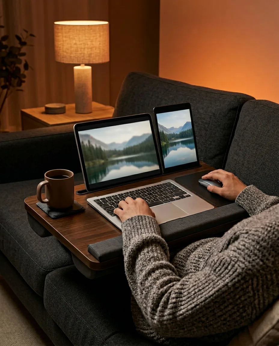 Laptop Lap Desk for Bed and Sofa – Stable Surface With Mouse Pad – product image 3
