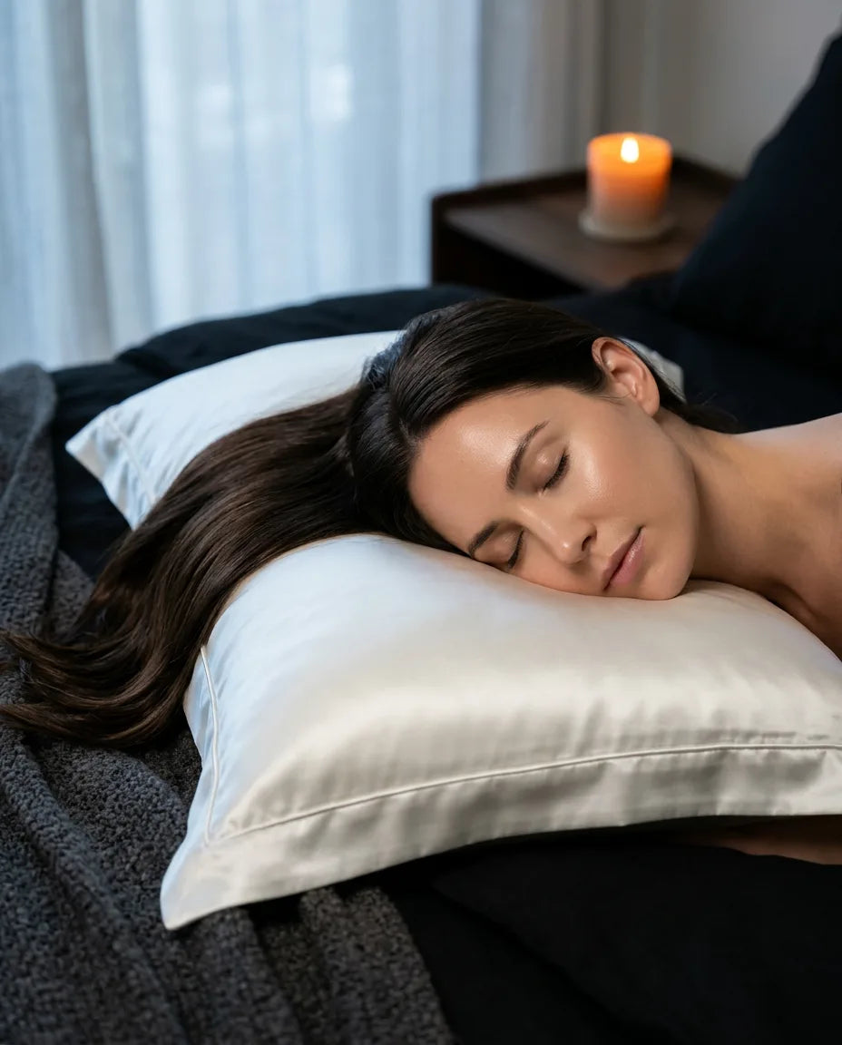 Taie d'oreiller en soie de mûrier – douce pour les cheveux et la peau, fraîche pendant le sommeil – image du produit 2