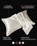 Mulberry silk pillowcase – gentle on hair and skin, cool while you sleep – product image 10