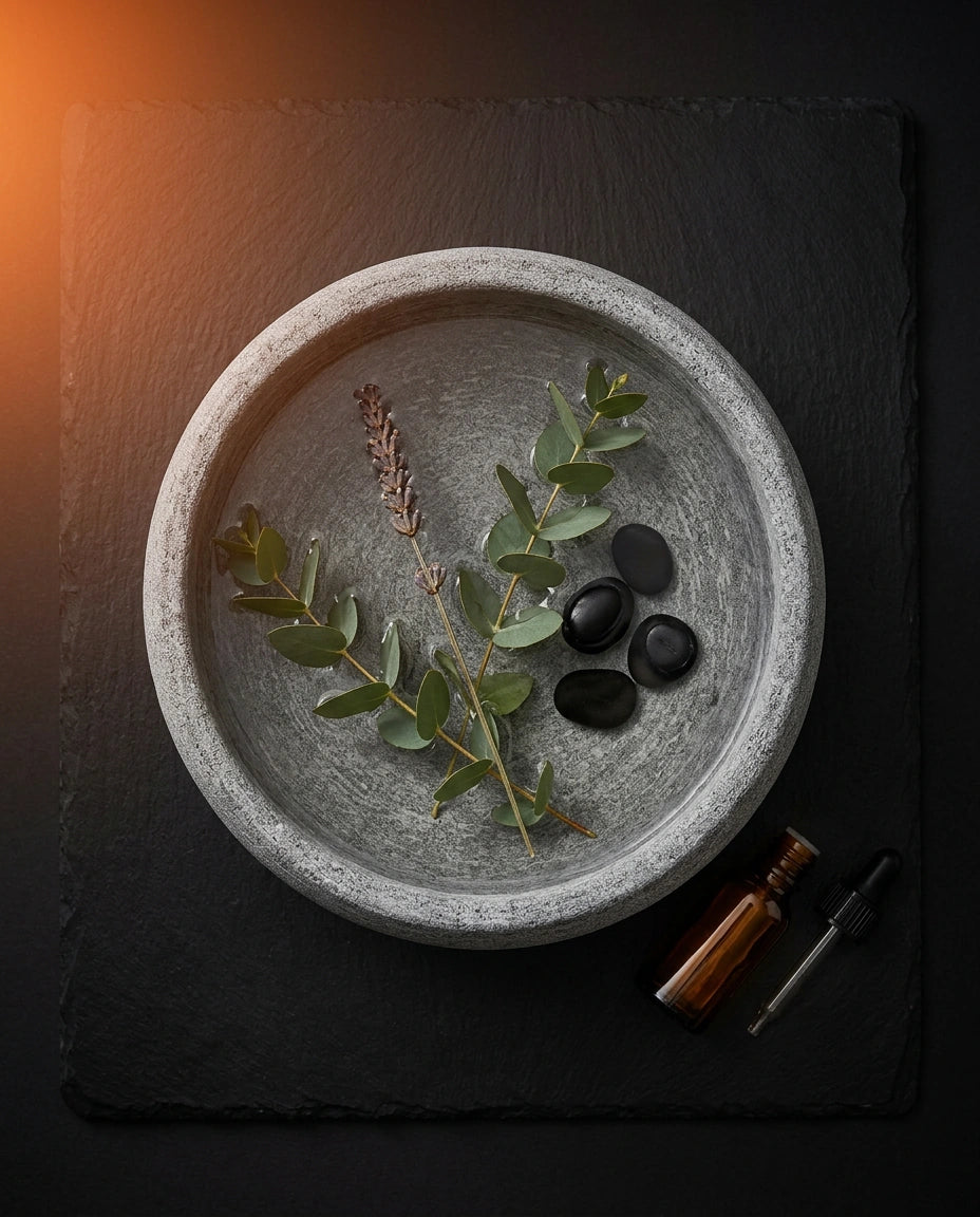 Natural Stone Sauna Aroma Bowl – for Essential Oils and Infusions – product image 8