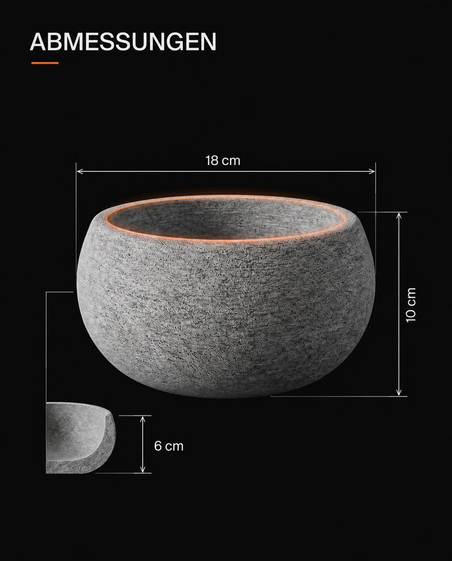 Natural Stone Sauna Aroma Bowl – for Essential Oils and Infusions – product image 9