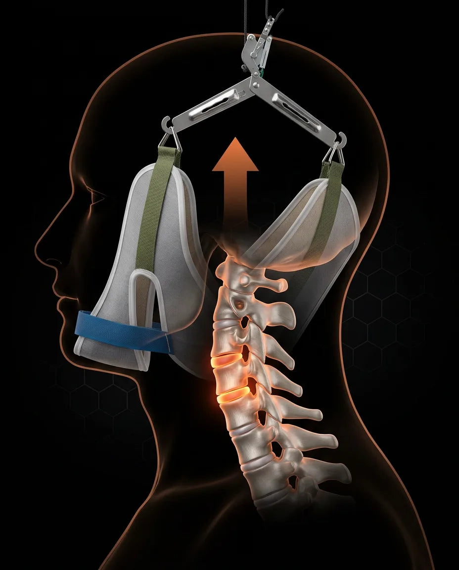 Étireur cervical réglable – étirement doux du cou et des épaules, sans les mains – image du produit 11