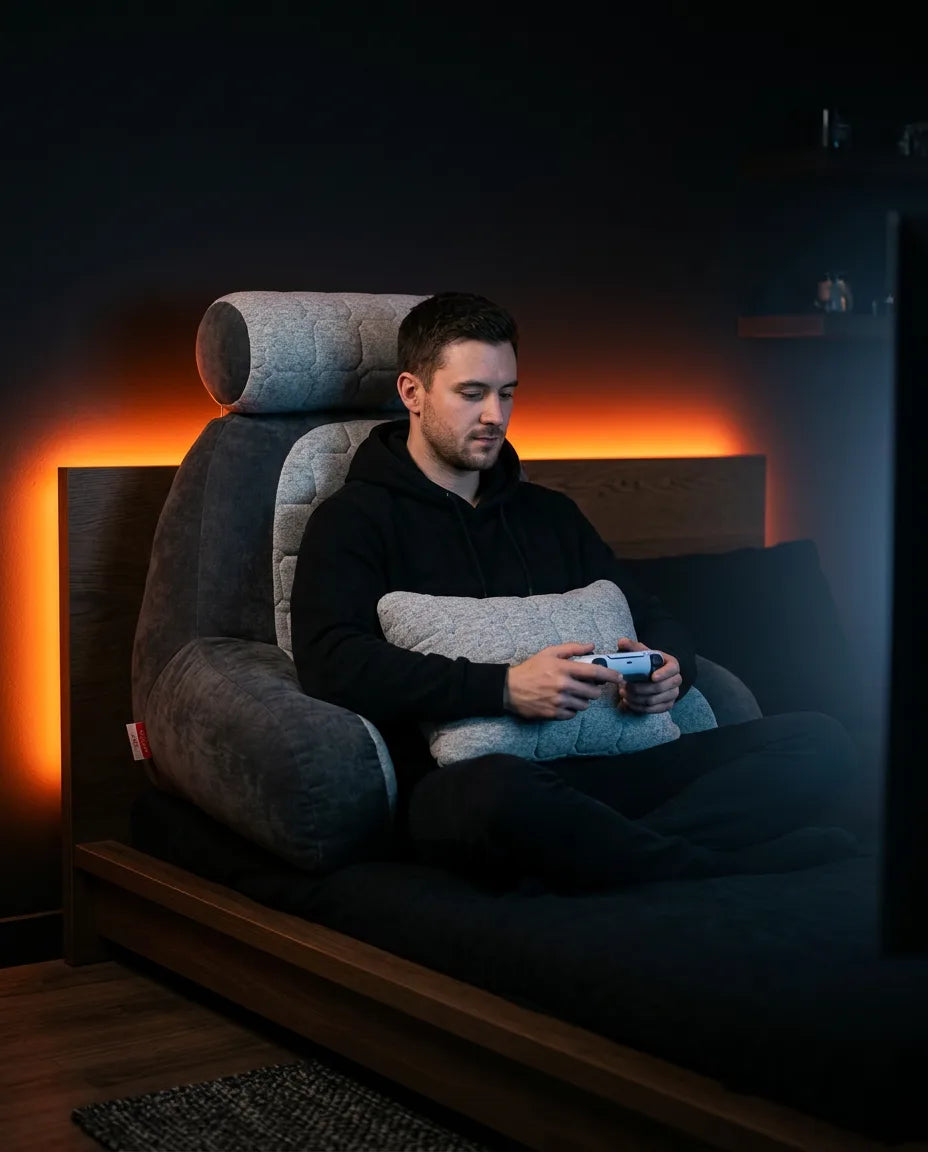 Coussin de lecture avec appui-tête et soutien lombaire – maintien droit pour lire et jouer – image du produit 3