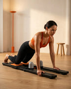 Foldable Pilates Reformer – Full-Body Workout with Pull Cords and Padded Deck – product image 1