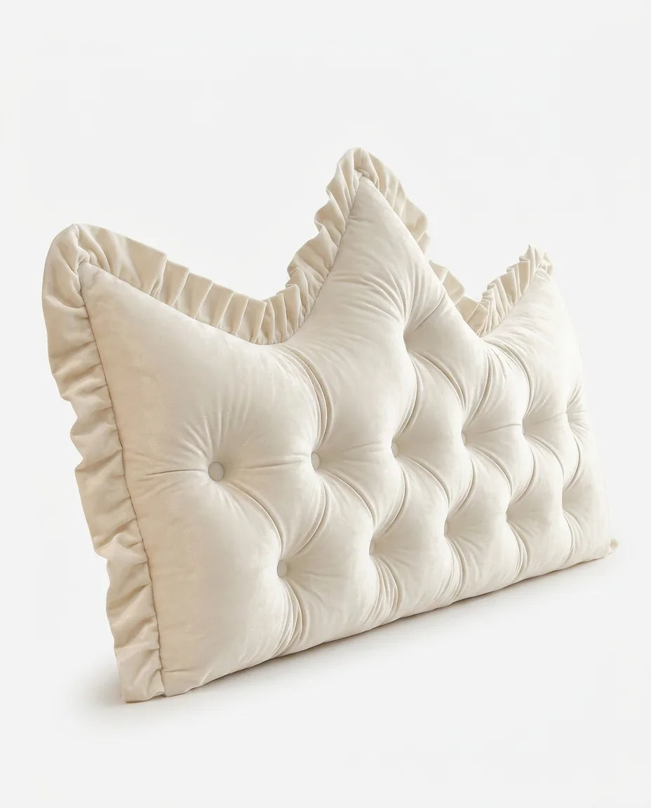 Tufted Velvet Bed Backrest Pillow – Headboard Look with No Installation – product image 9