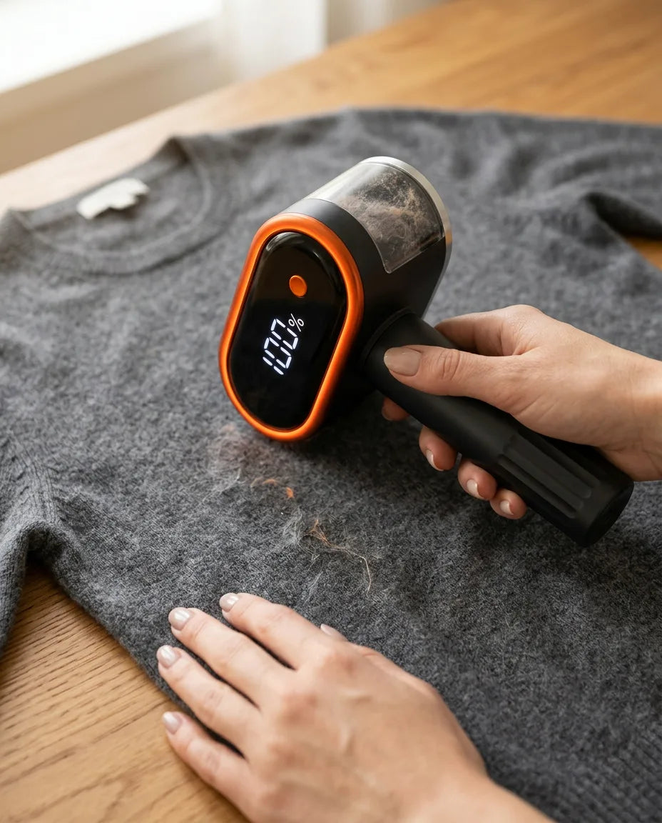 Rechargeable fabric shaver – removes lint and pilling in seconds – product image 2