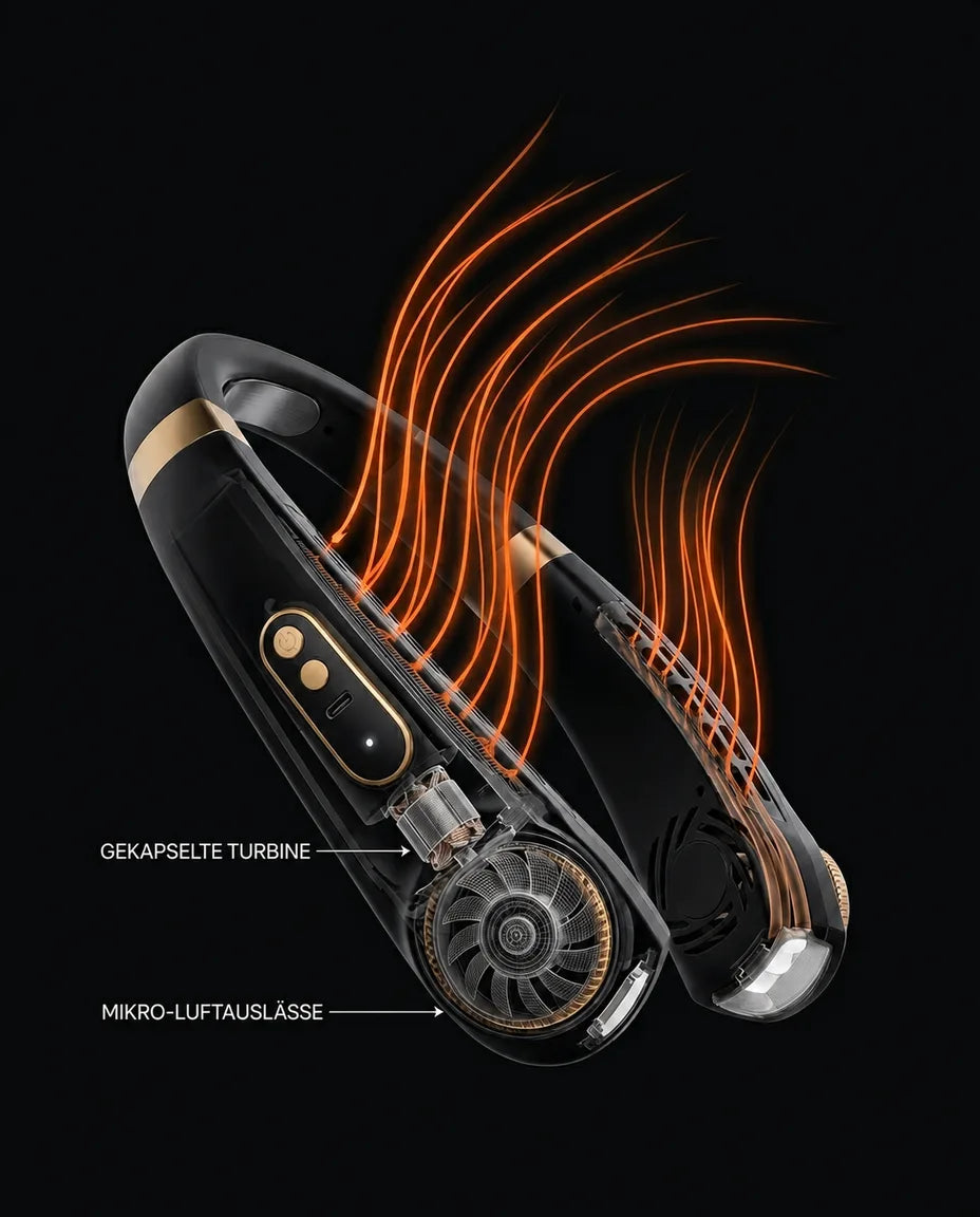 Bladeless Neck Fan – Hands-Free Cooling for On the Go and the Office – product image 12