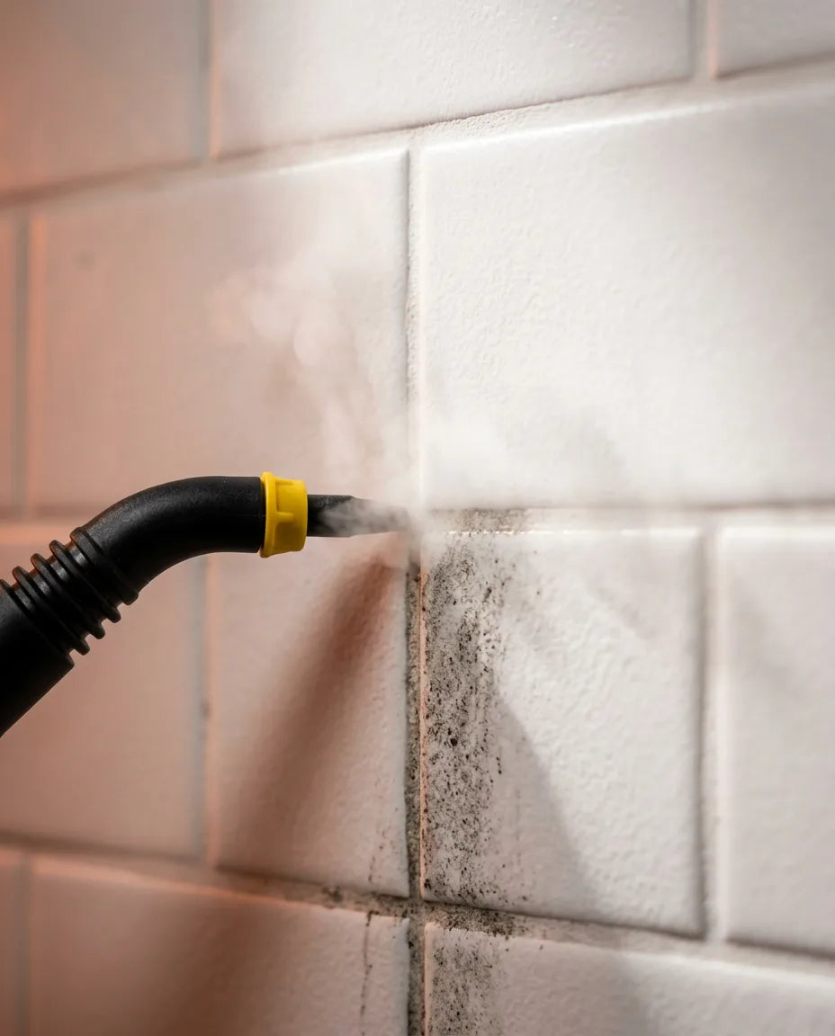 Handheld steam cleaner for grout and tiles – cleans with hot steam, no chemicals – product image 6