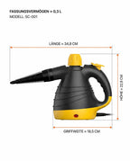 Handheld steam cleaner for grout and tiles – cleans with hot steam, no chemicals – product image 8