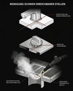 Handheld steam cleaner for grout and tiles – cleans with hot steam, no chemicals – product image 14