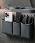 Organisateur d'accoudoir pour sofa – avec porte-gobelet et pochettes pour télécommande – image du produit 5